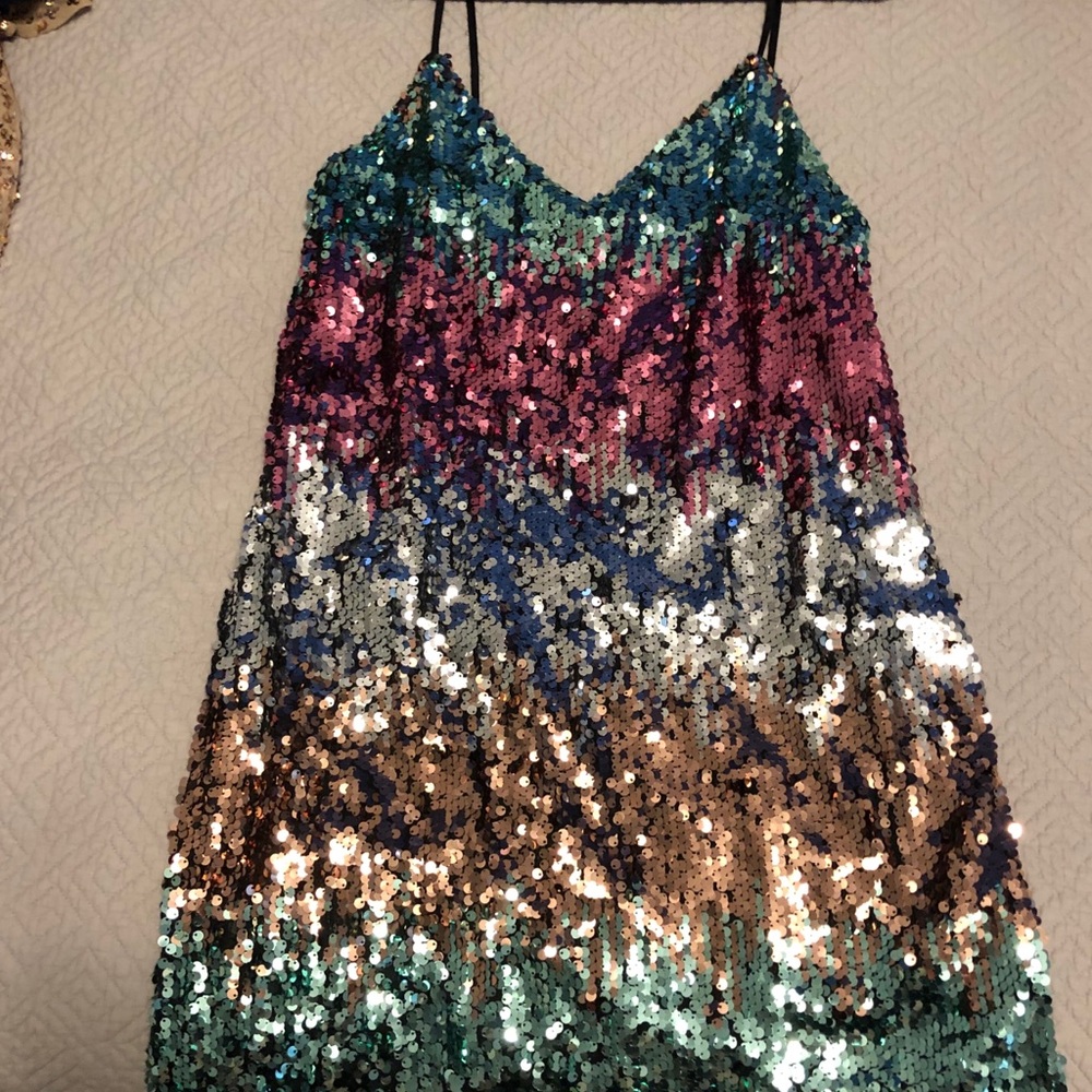 Express sequined dress